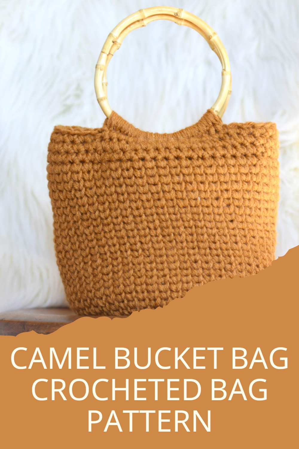 Camel Bucket Bag  Crocheted Bag Pattern