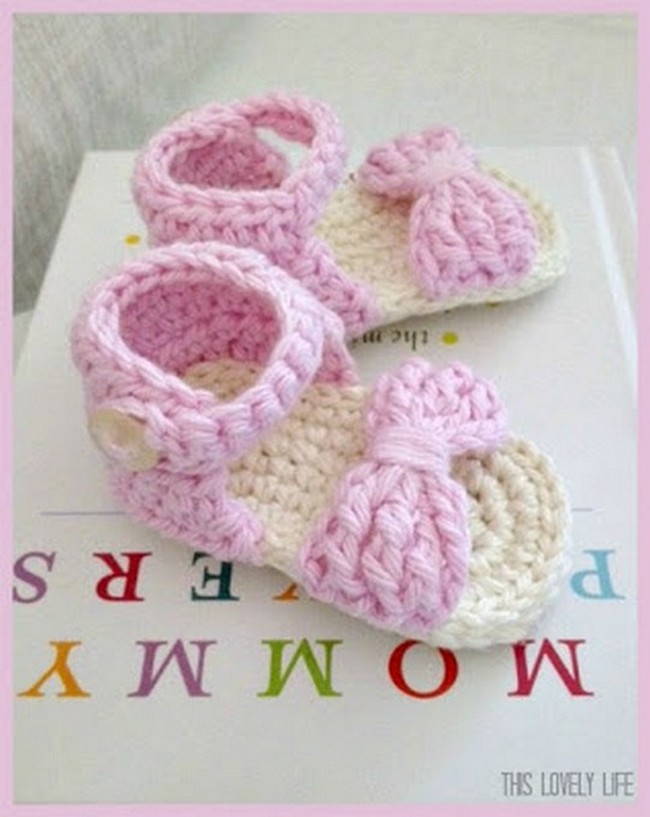 Crochet Baby Spring Sandals Pattern