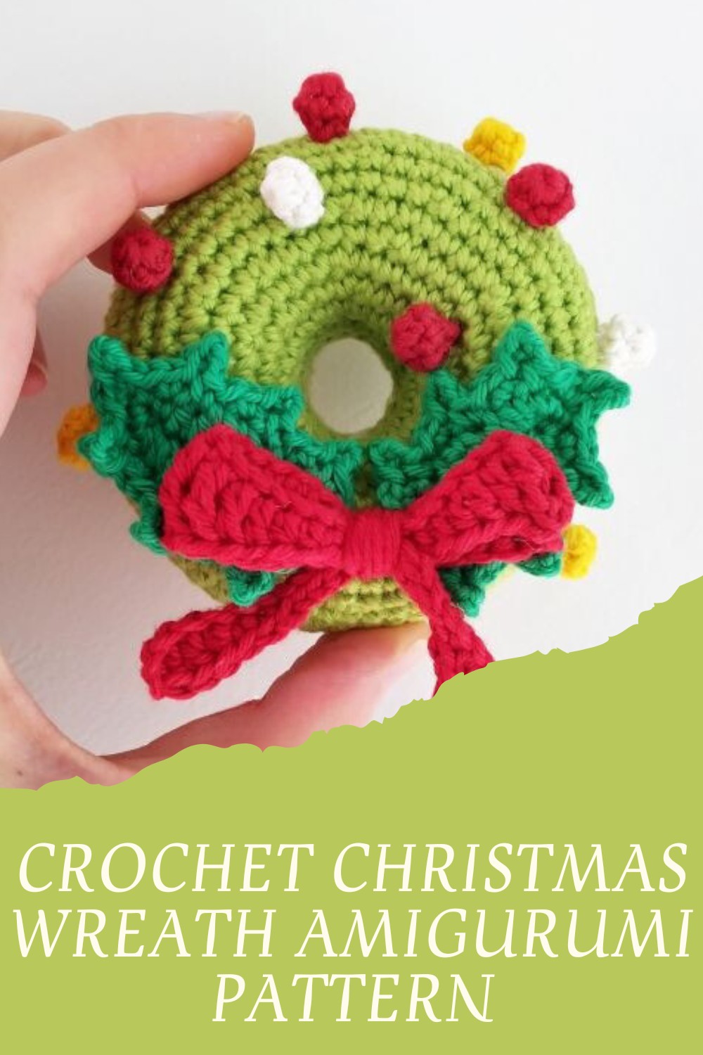 Crochet Christmas Wreath Amigurumi Pattern