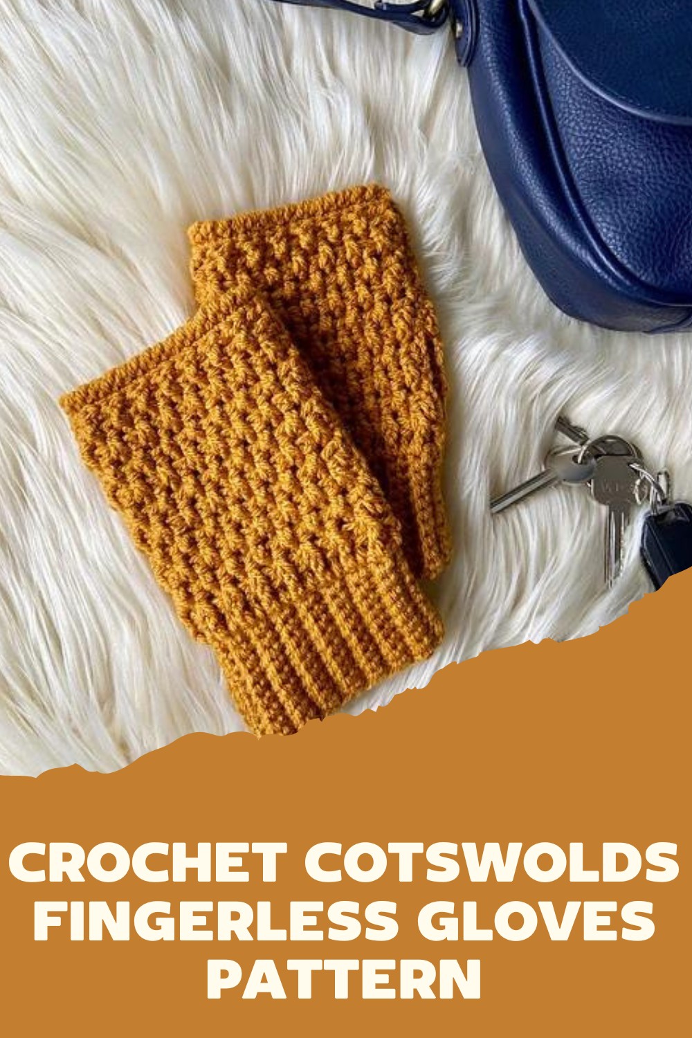 Crochet Cotswolds Fingerless Gloves Pattern