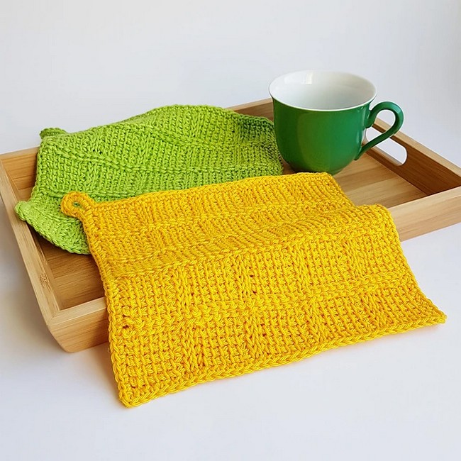 Crochet Dishcloth Karo Pattern