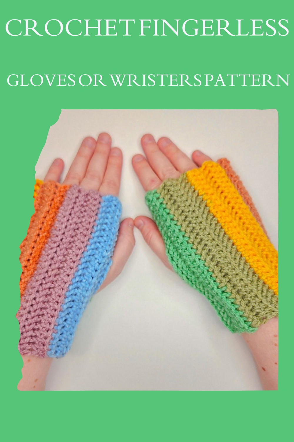  Crochet Fingerless Gloves Or Wristers Pattern