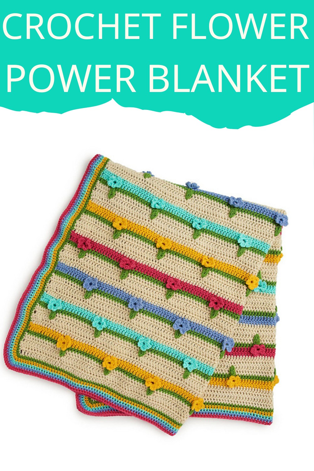 Crochet Flower Power Blanket Pattern