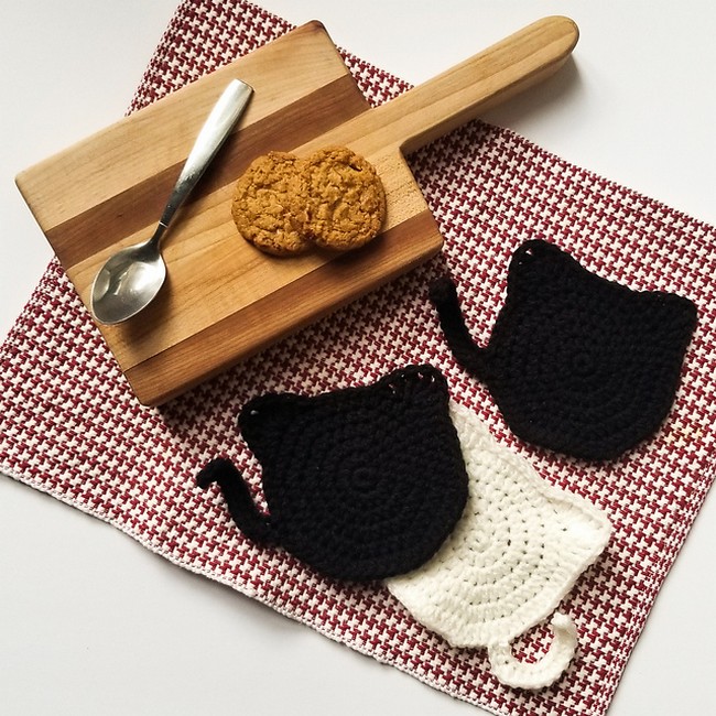 Crochet Hades The Black Cat Coaster Pattern