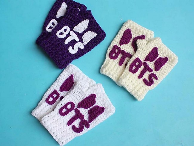 Crochet Handmade Bts Gloves Pattern