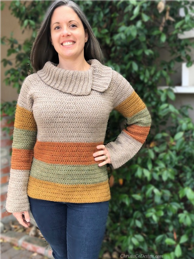 Crochet Heather Sweater Pattern