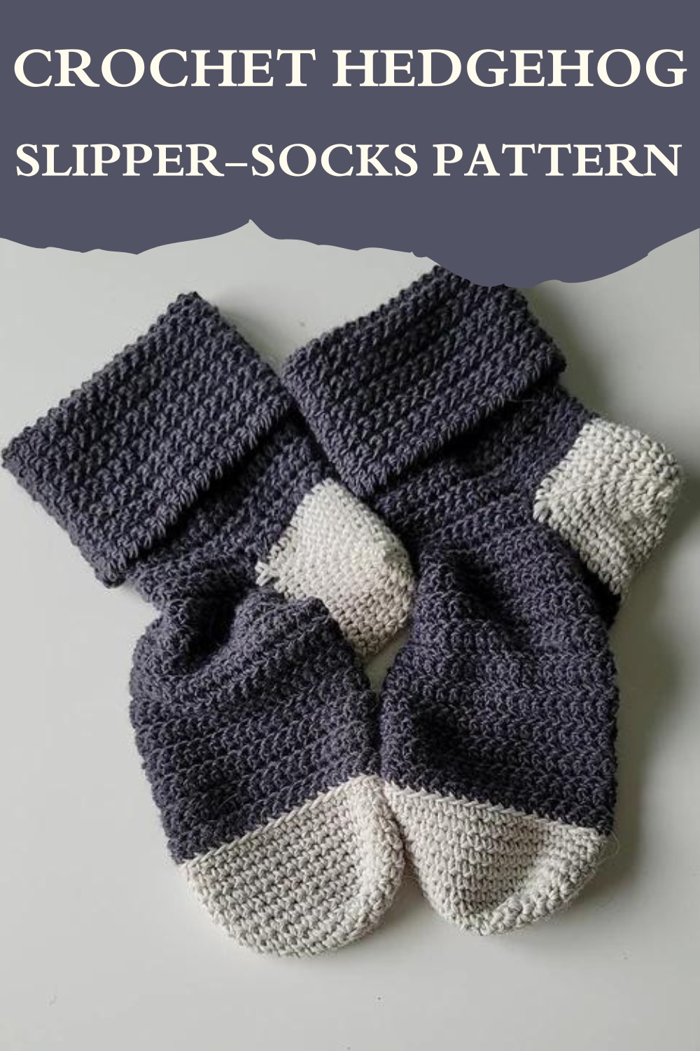 Crochet Hedgehog Slipper-socks Pattern