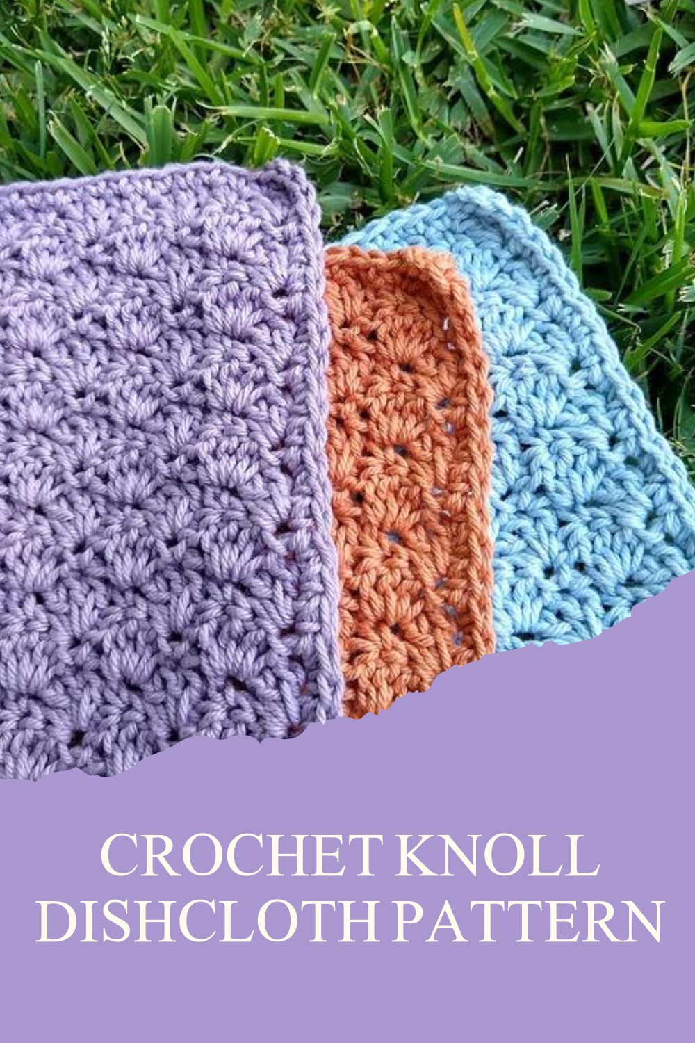Crochet Knoll Dishcloth Pattern
