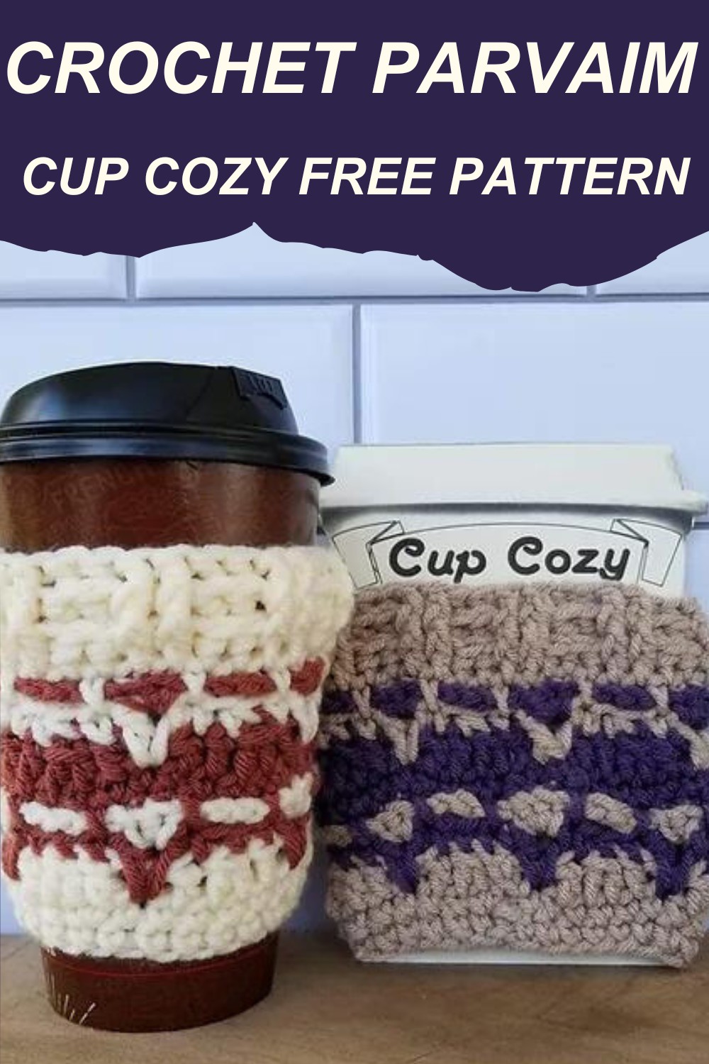 Crochet Parvaim Cup Cozy Free Pattern