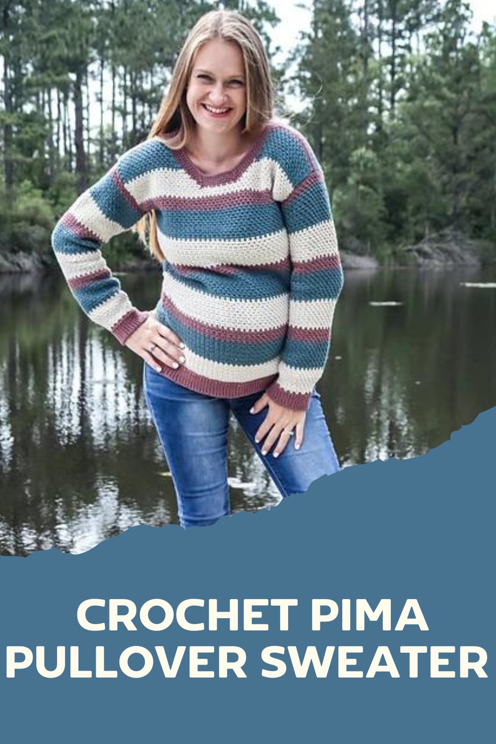 Crochet Pima Pullover Sweater Pattern