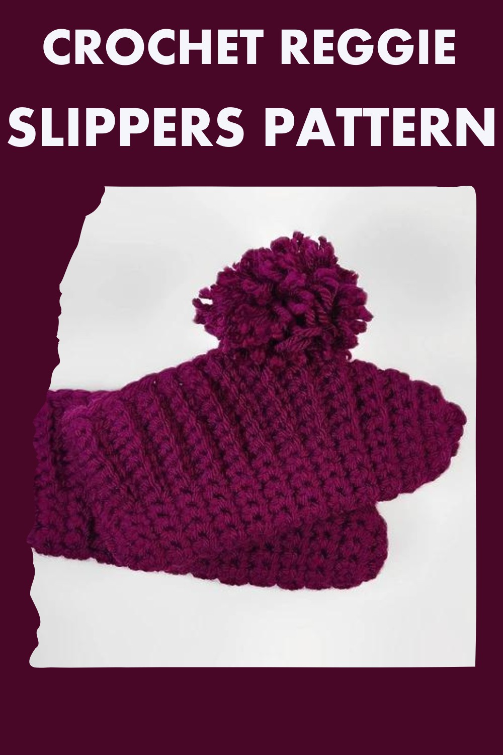 Crochet Reggie Slippers Pattern