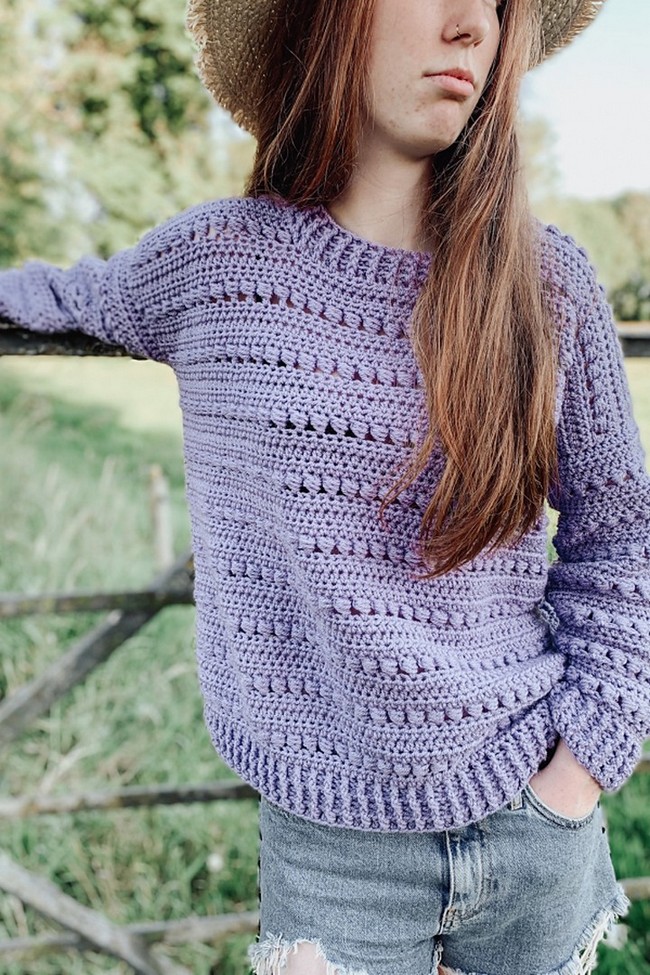 Crochet Samhradh Sweater Pattern