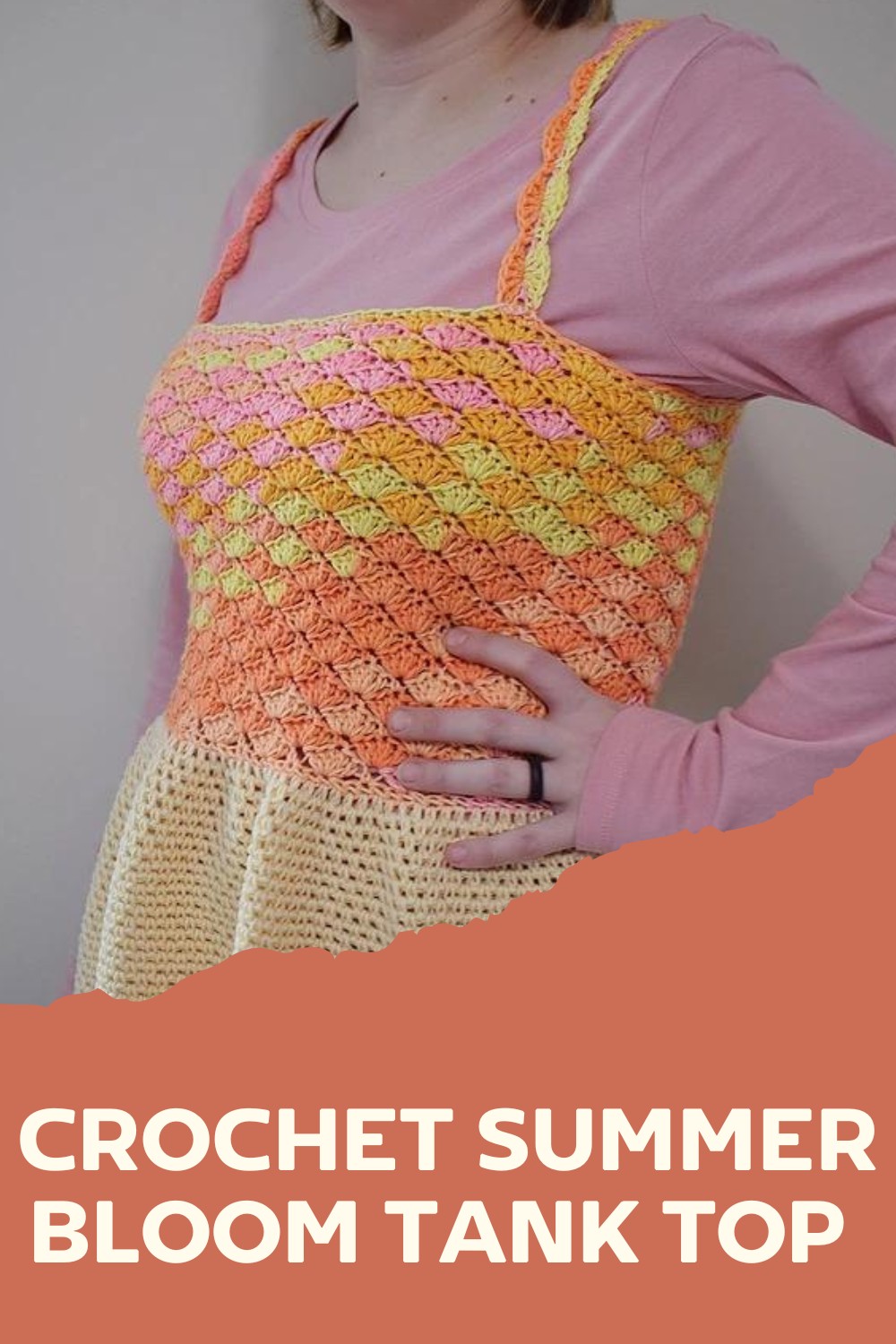 Crochet Summer Bloom Tank Top Pattern