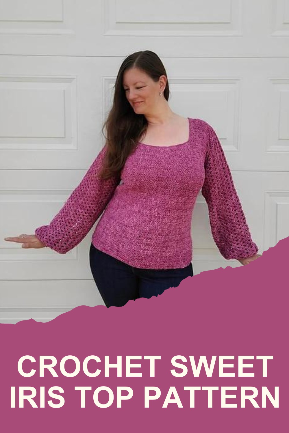 Crochet Sweet Iris Top Pattern