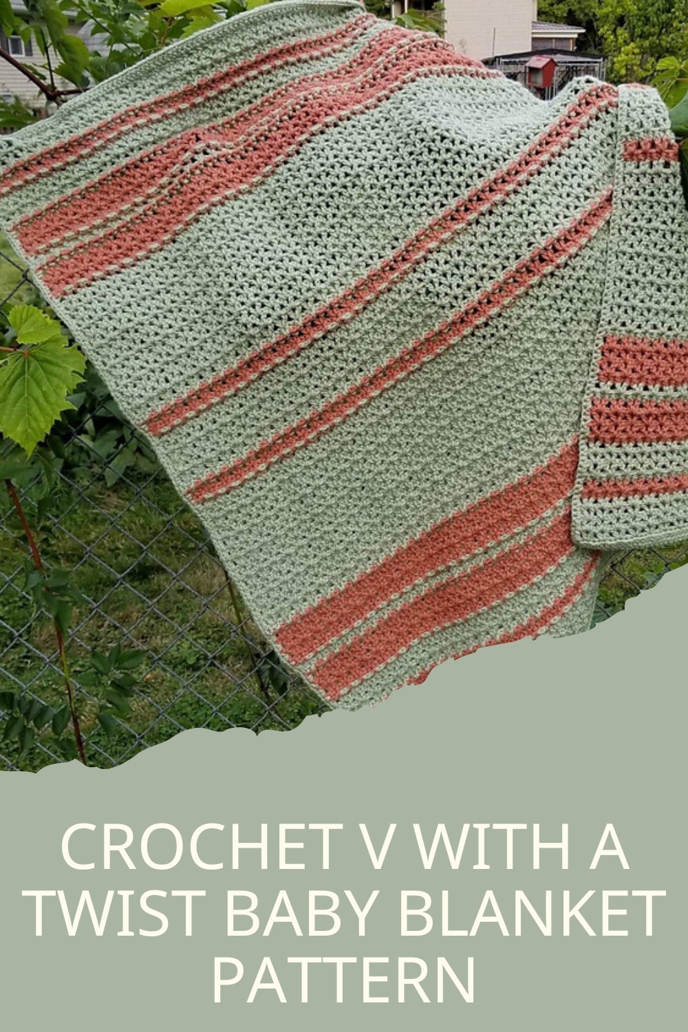 Crochet V With A Twist Baby Blanket Pattern