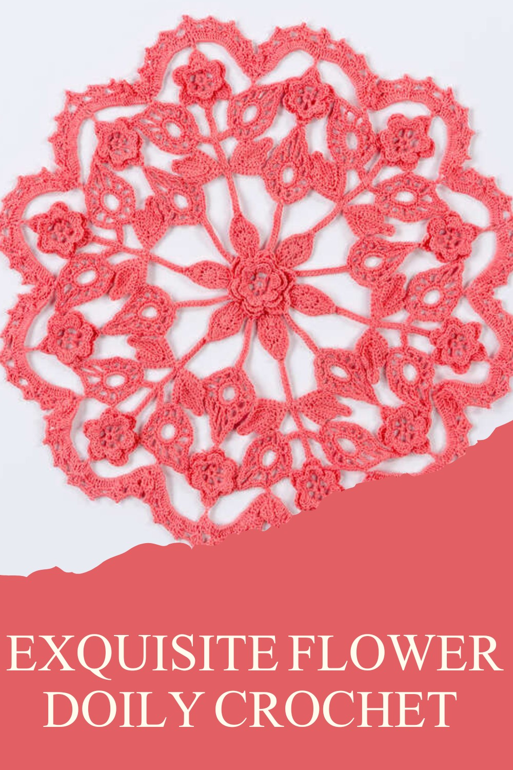 Exquisite Flower Doily Free Crochet Pattern