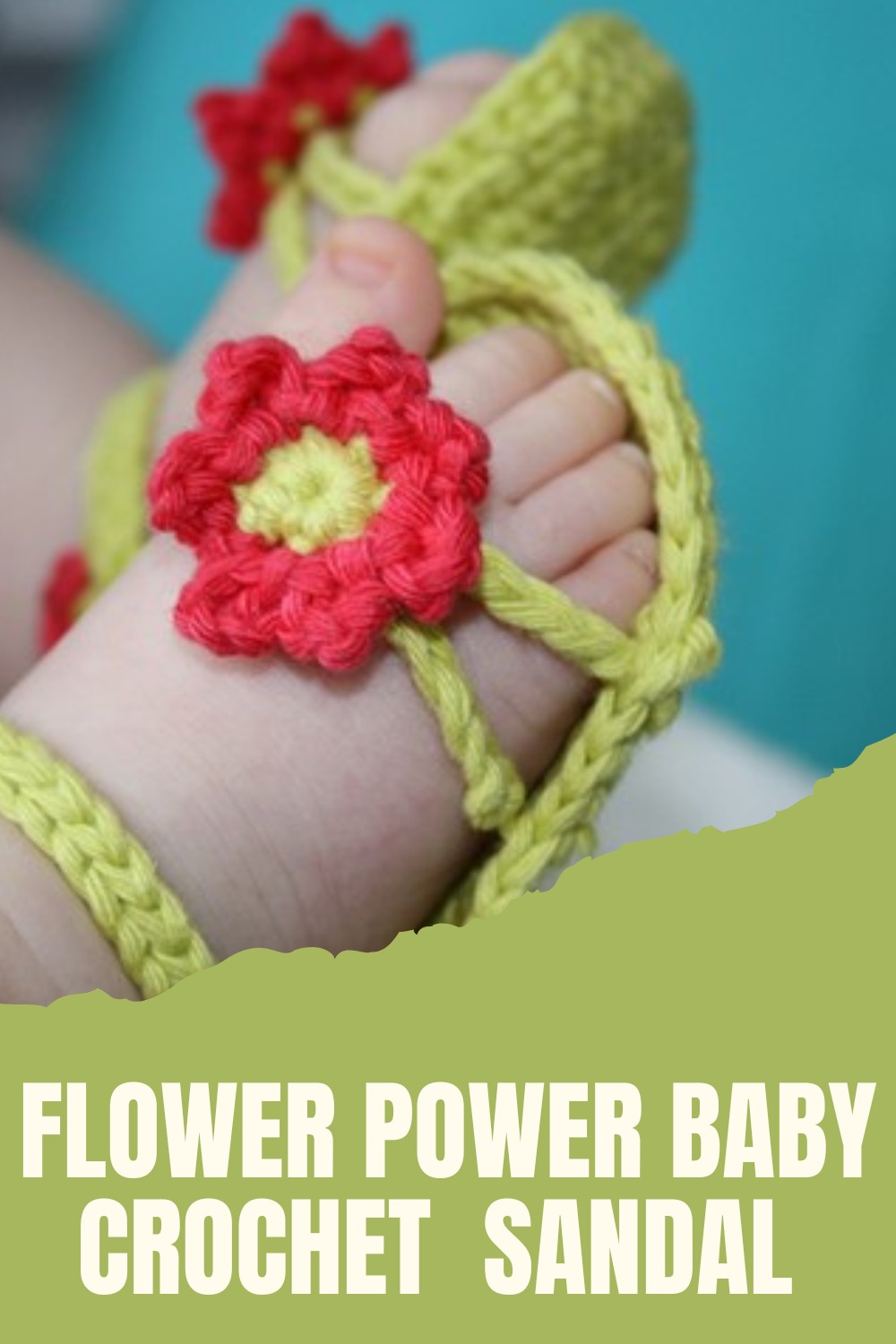 Flower Power Baby Crochet Spring Sandal Pattern