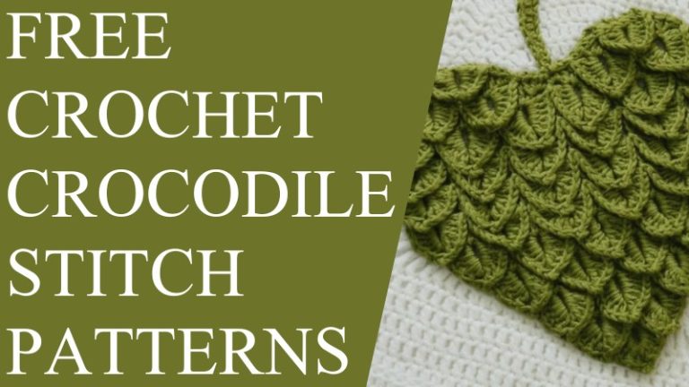 9 Free Crochet Crocodile Stitch Patterns