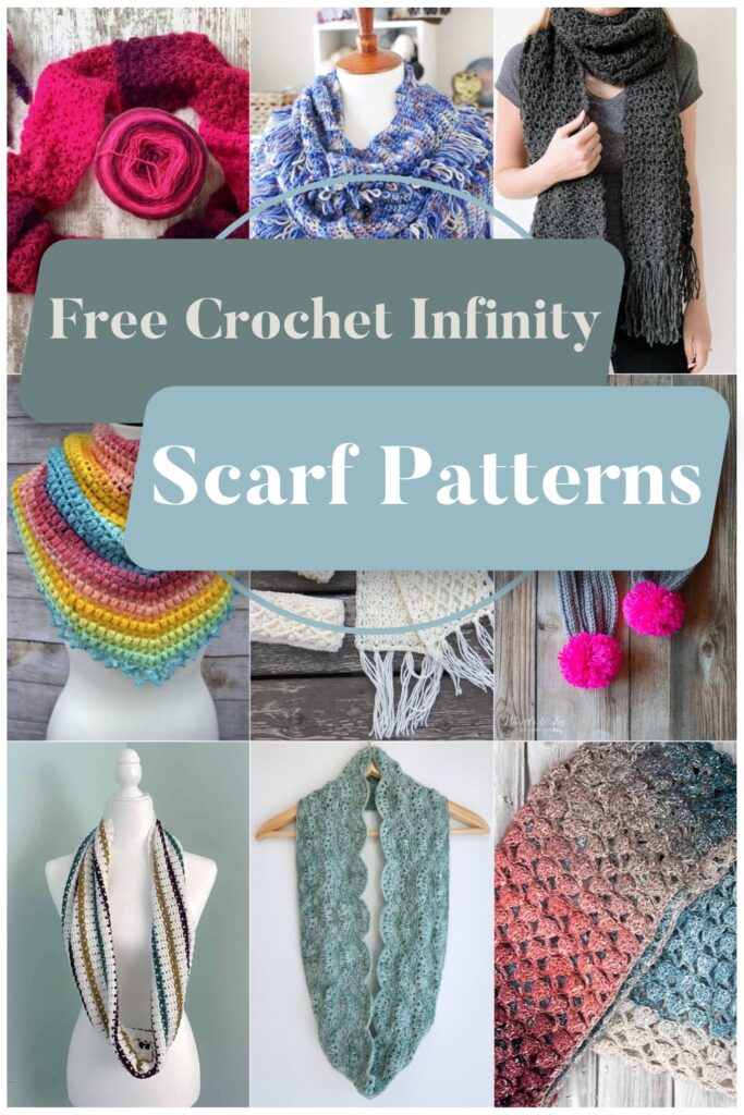 15 Free Crochet Infinity Scarf Patterns - All Crafts