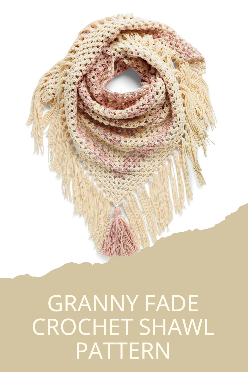 Granny Fade Crochet Shawl Pattern