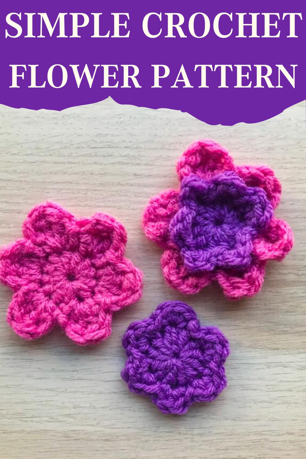 Simple Crochet Flower Pattern