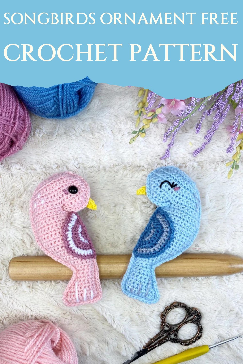 Songbirds Ornament Free Crochet Pattern