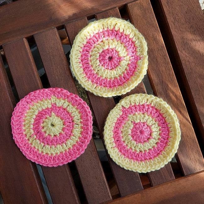 Strawberry Banana Coaster Crochet Pattern