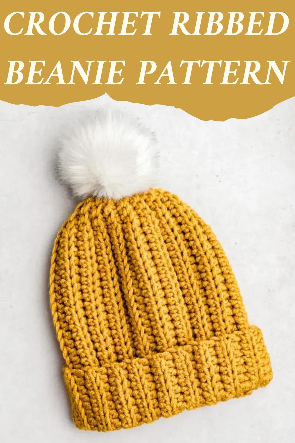 Crochet Chunky Ribbed Beanie Pattern 