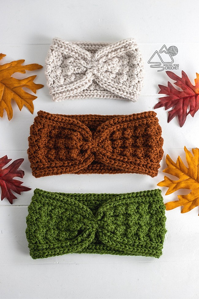 Crochet Fall Vibes Ear Warmer Pattern 