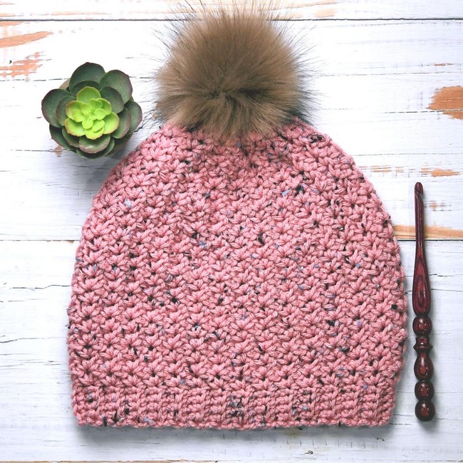 Crochet Impeccable Tweed Hat Pattern 