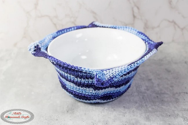 Crochet Large Cotton Bowl Cozy Pattern