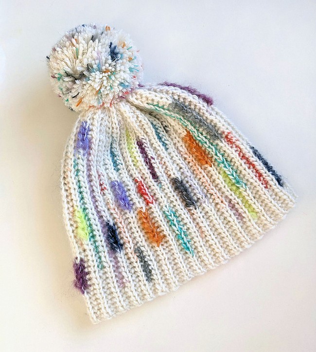 Crochet Ribbed Mohair Hat Pattern 