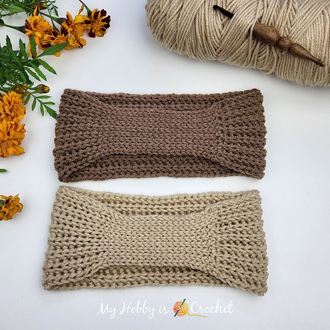 Crochet Shaped Rib Headband Pattern