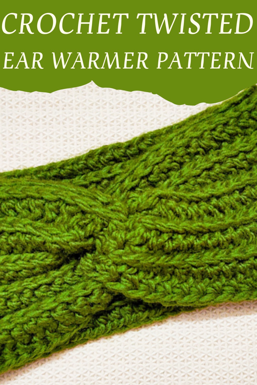 Crochet Twisted Ear Warmer Pattern