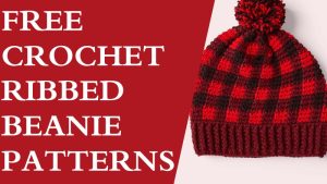 Free Crochet Ribbed Beanie Patterns