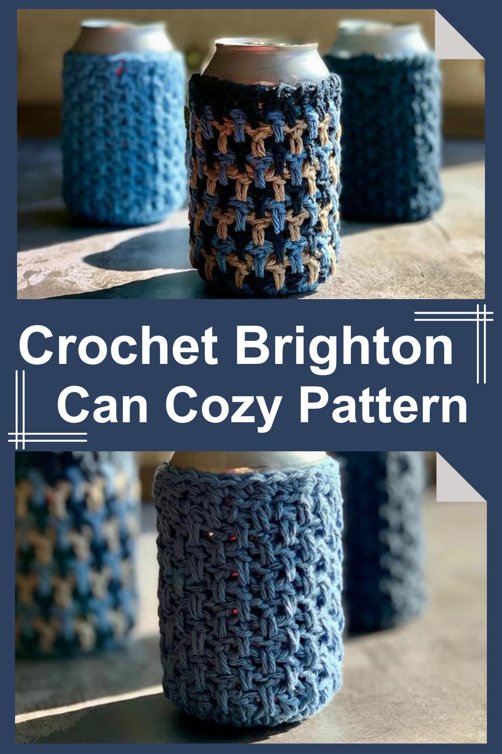 Crochet Brighton Can Cozy Pattern