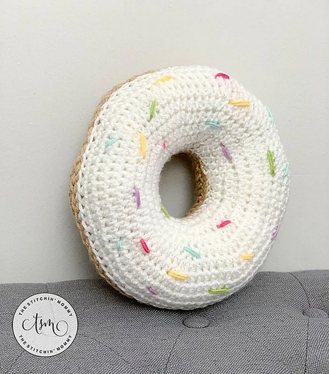 Crochet Little Doughnut Pillow Plush Pattern