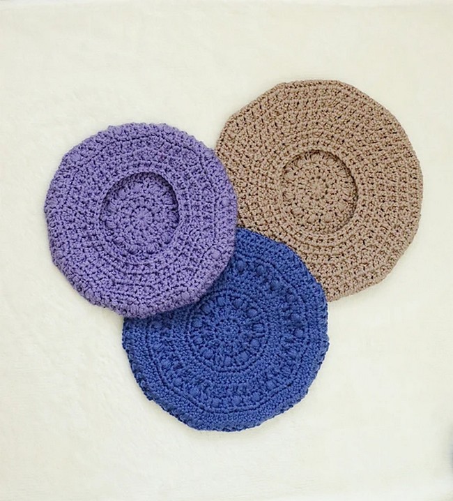 Crochet Parisienne Puff Beret Pattern