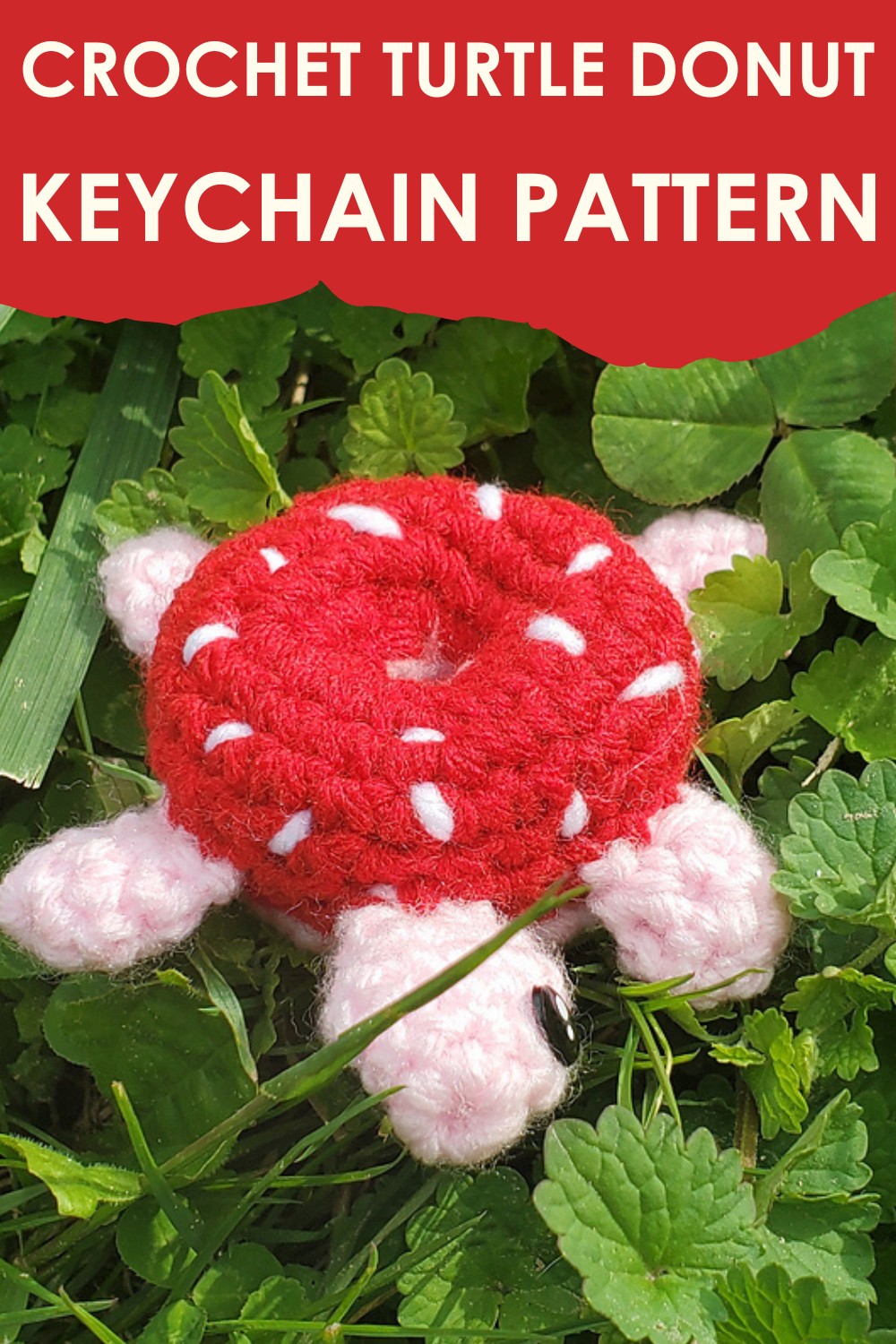 Crochet Turtle Donut Keychain Pattern 