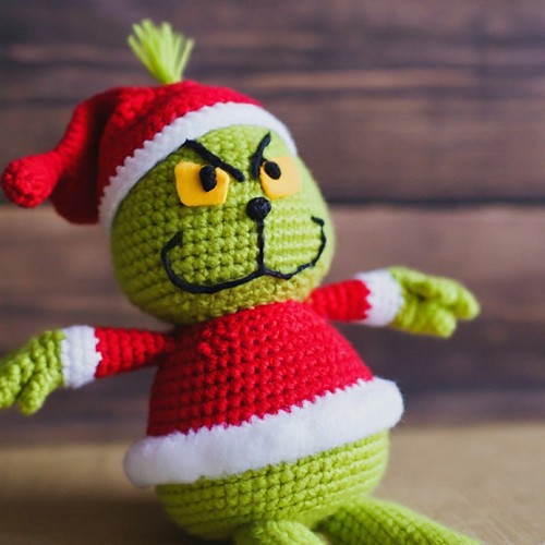 Crochet Grinch Amigurumi Free Pattern - All Crafts