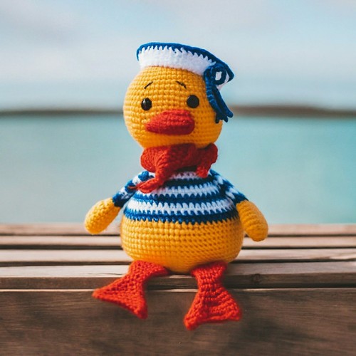 Crochet Sailor Duck Amigurumi Pattern