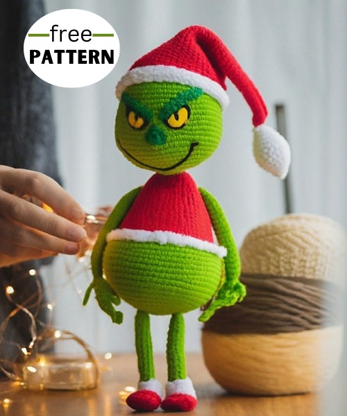 Crochet Grinch Amigurumi Free Pattern - All Crafts