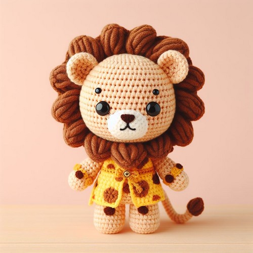 Crochet Amigurumi Doll In Lion