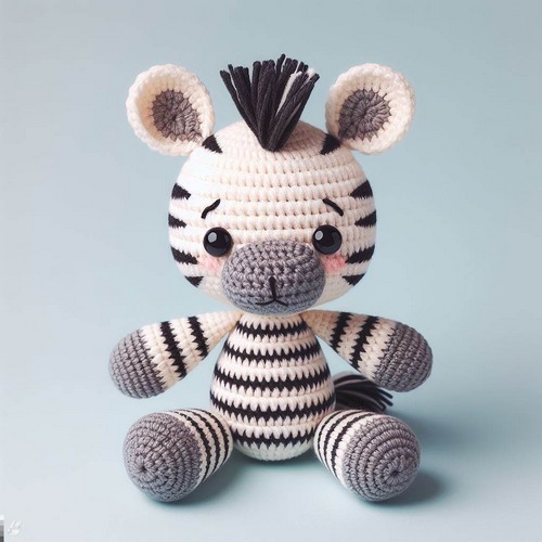 Crochet Baby Zebra Amigurumi Pattern