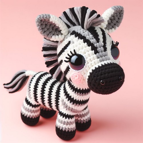 Crochet Baby Zebra Amigurumi