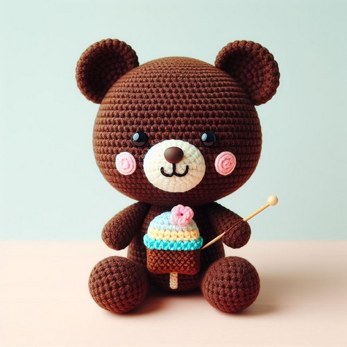 Crochet Brownie Bear Amigurumi Pattern