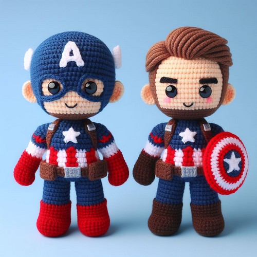 Crochet Captain America Amigurumi