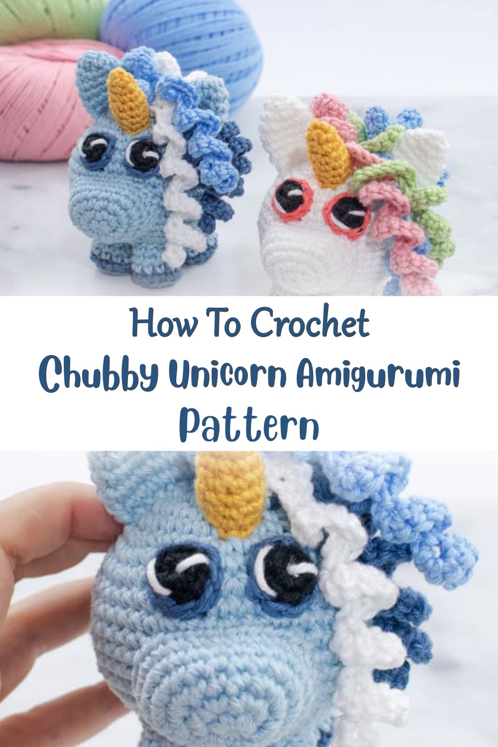 Crochet Chubby Unicorn Amigurumi