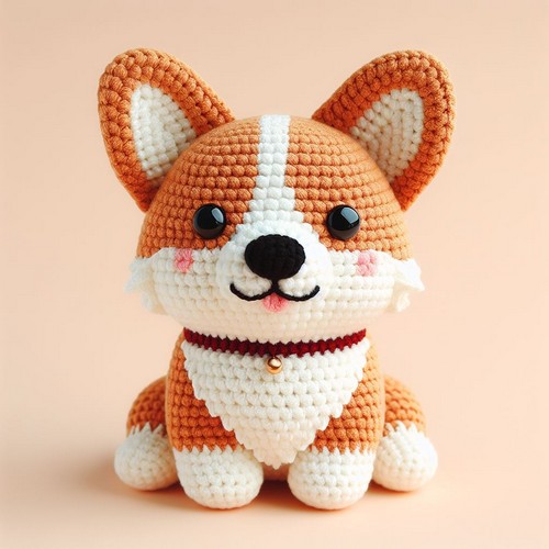 Crochet Corgi Dog Amigurumi