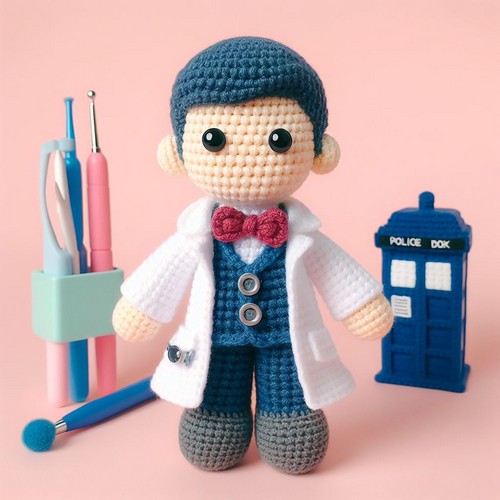 Crochet Doctor Fate Amigurumi